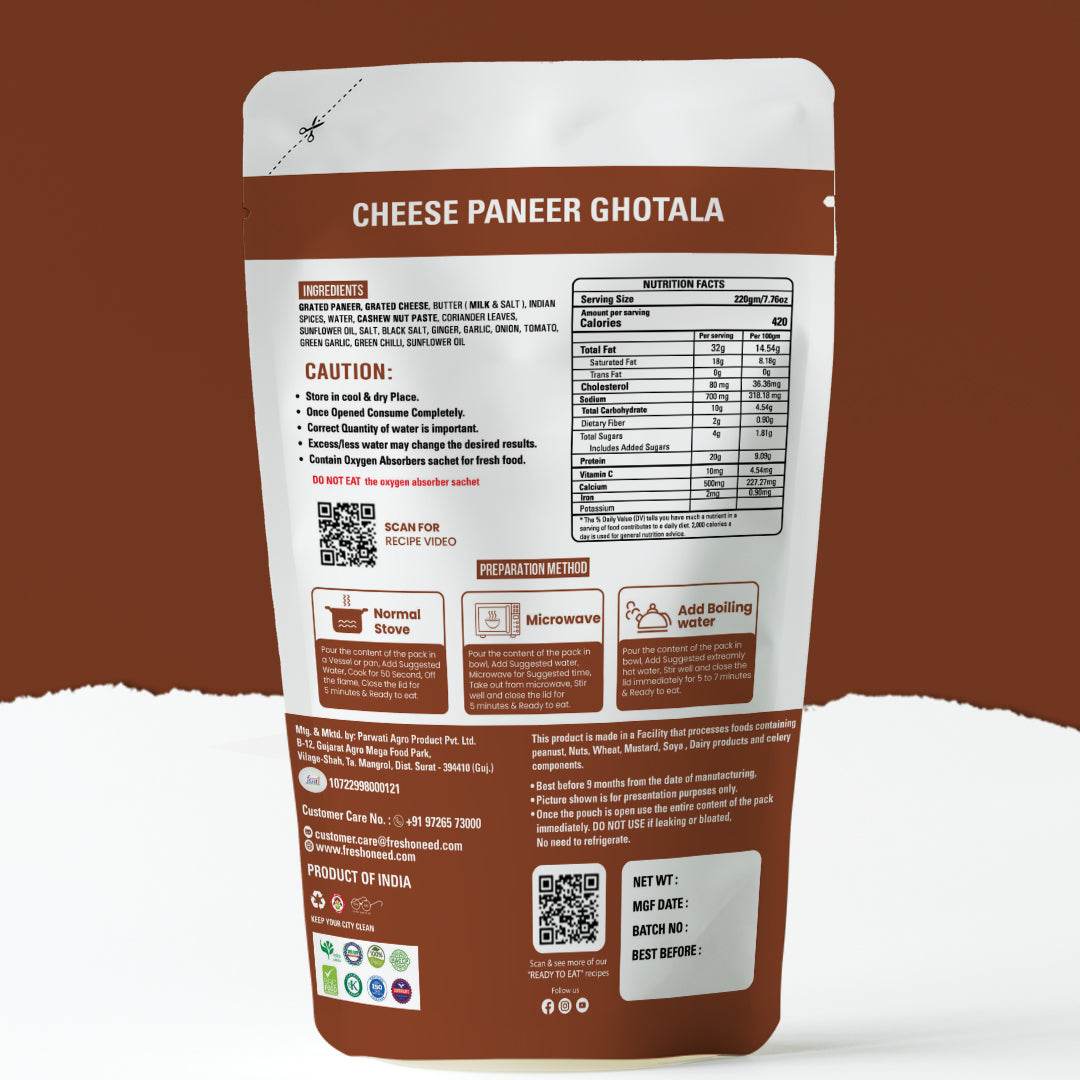 Cheese Paneer Ghotala - Freshoneed