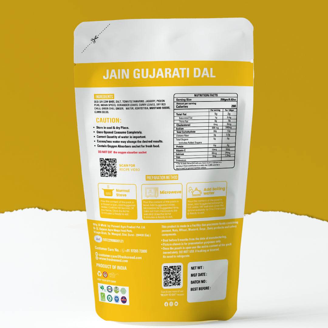 Jain Gujarati Dal - Freshoneed