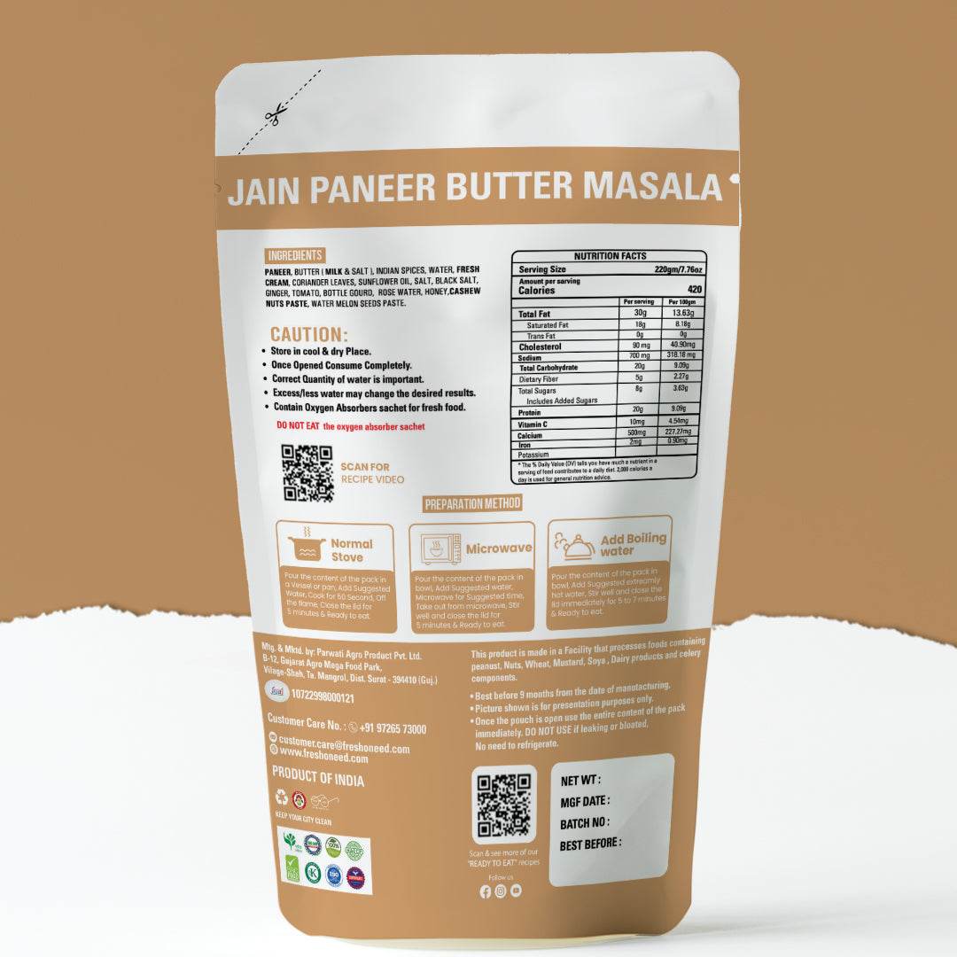 Jain Paneer Butter Masala - Freshoneed