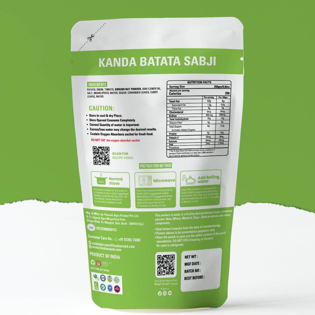 Kanda Batata Bhaji - Freshoneed