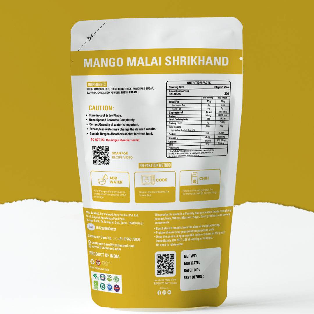 Mango Malai Shrikhand - Freshoneed