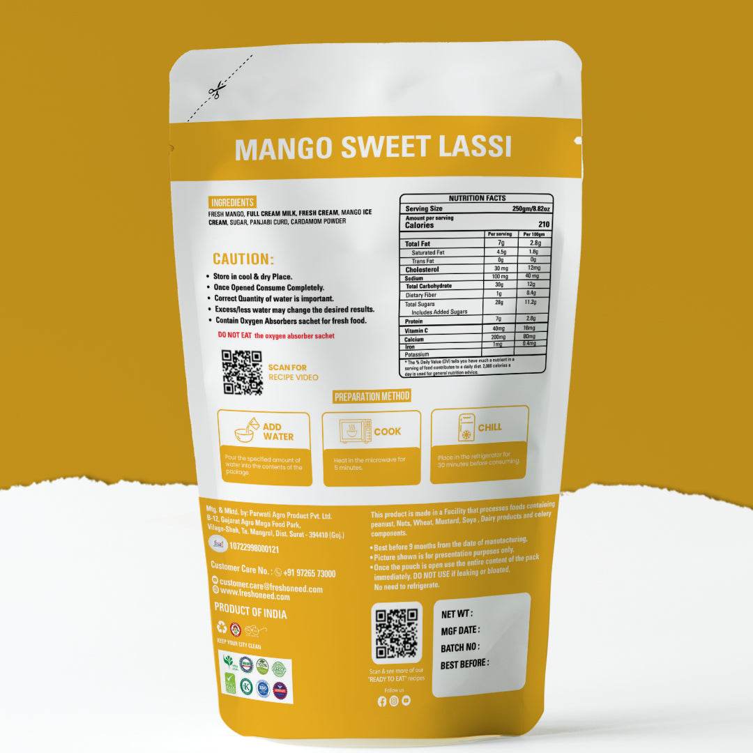 Mango Sweet Lassi - Freshoneed