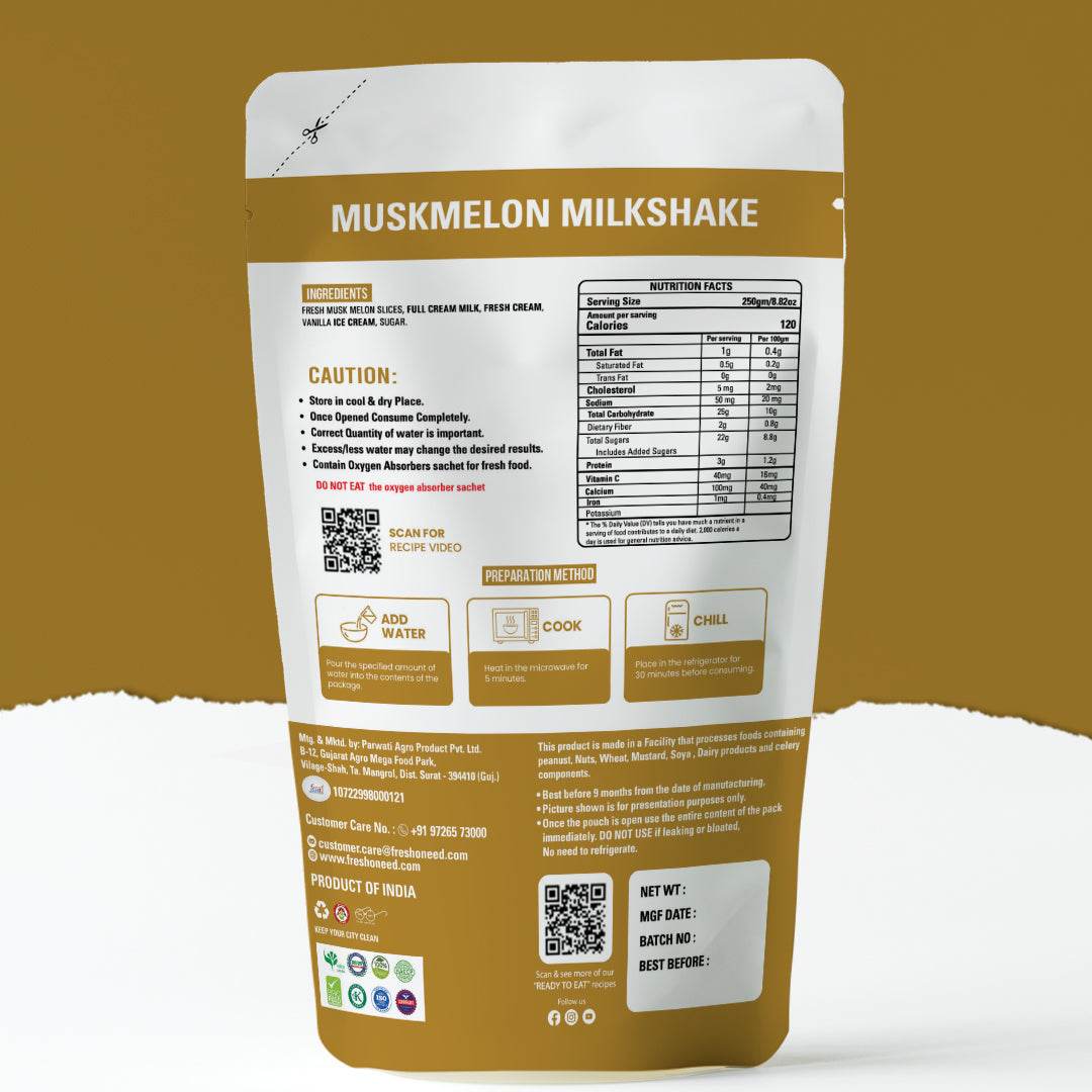 Muskmelon Milkshake - Freshoneed