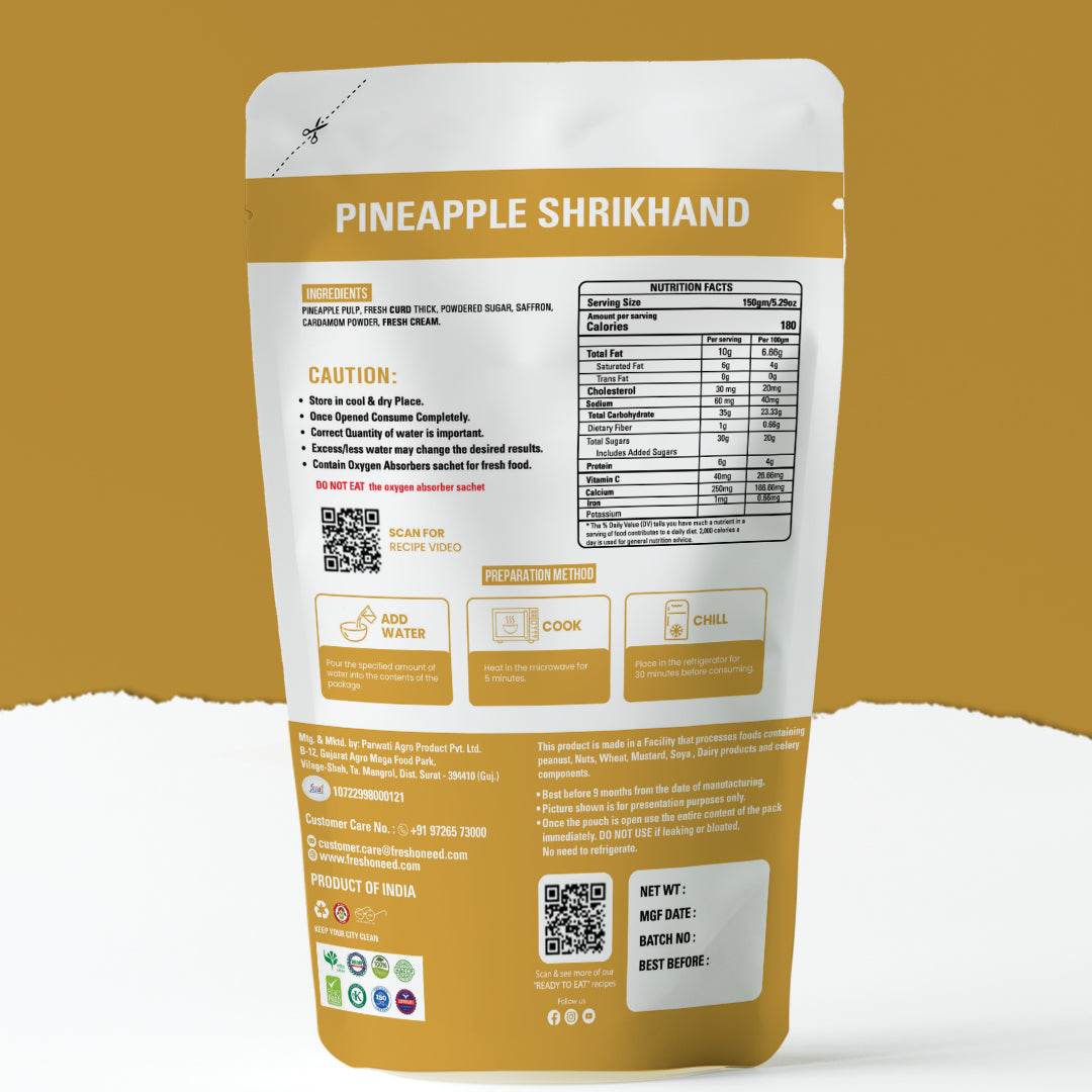 Pineapple Shrikhand - Freshoneed