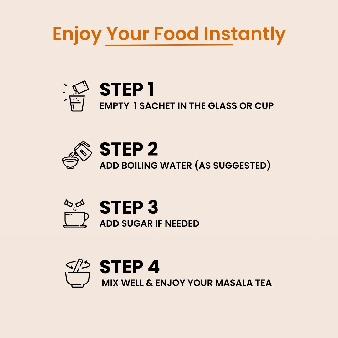 MASALA TEA (PACK OF - 5) ( GINGER + WHOLE SPICES )