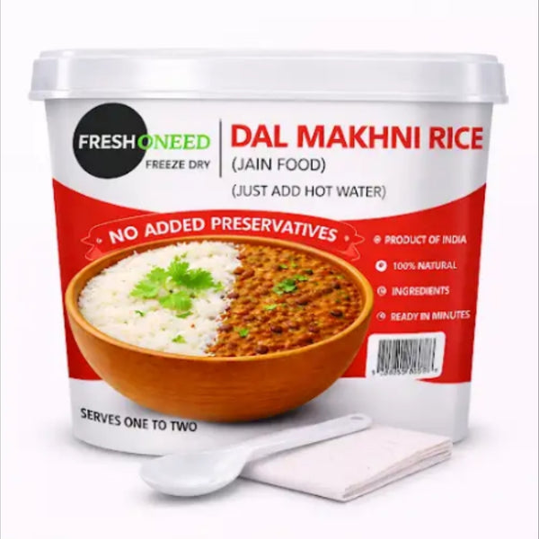 Dal Makhani Rice (jain) Bowl