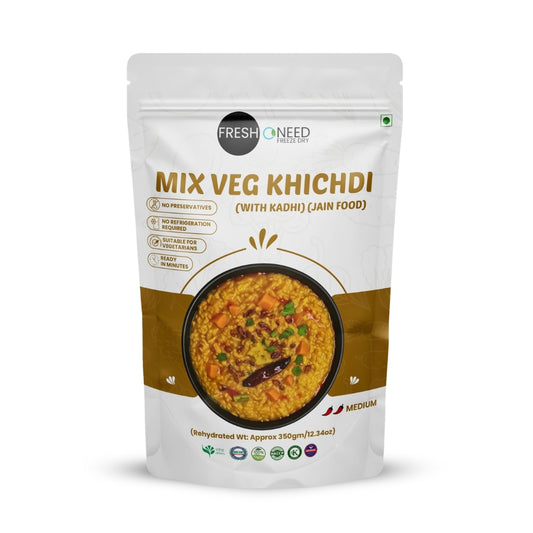 Mix Veg Khichdi + Kadhi (Jain)