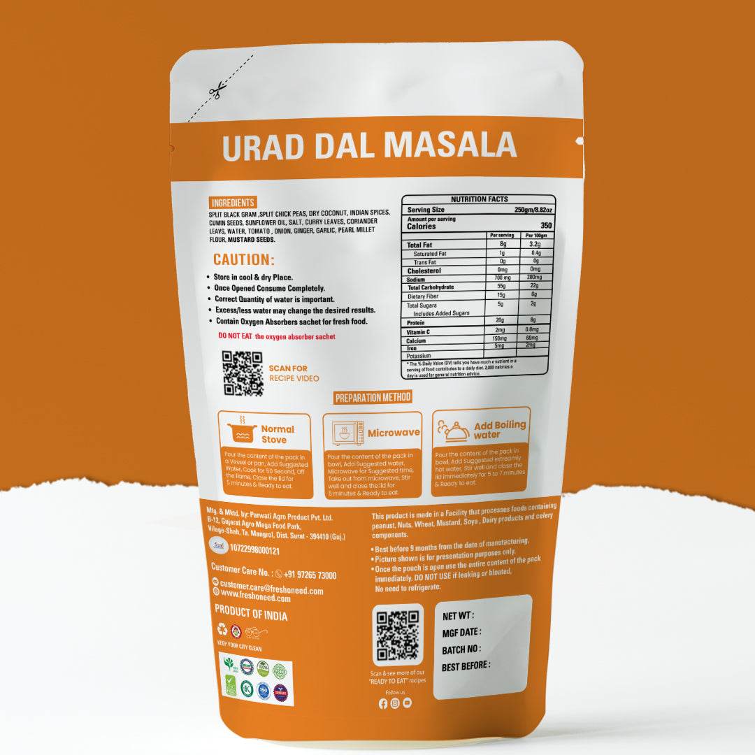 Urad Dal Masala - Freshoneed