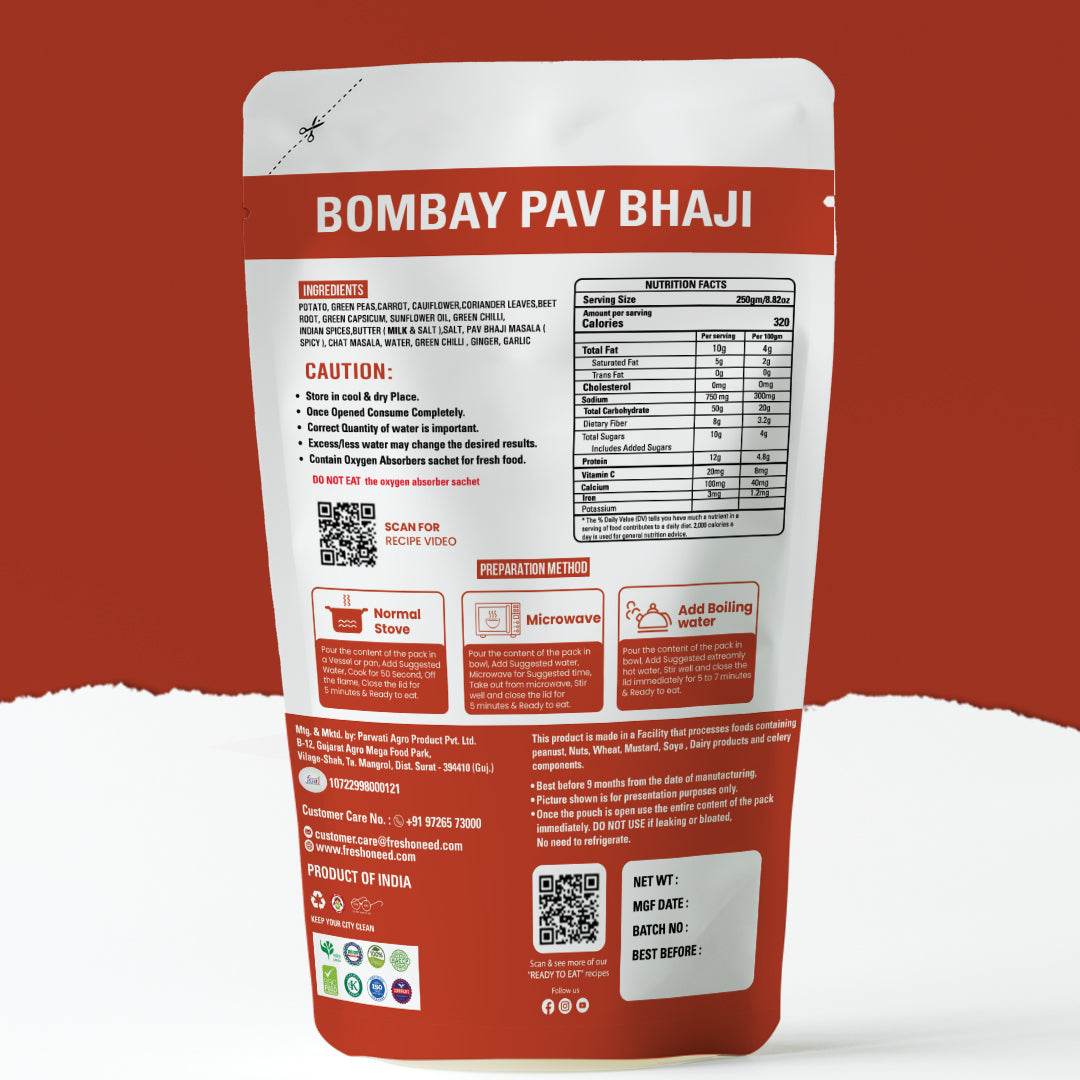 Bombay Pav Bhaji - Freshoneed