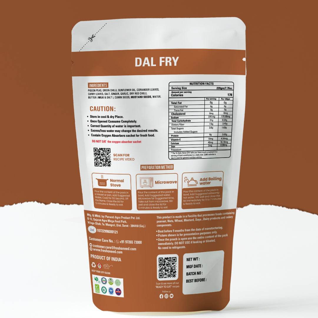 Dal Fry - Freshoneed