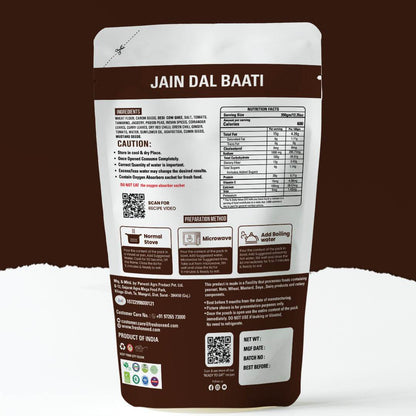Jain Dal Baati (Desi Ghee) - Freshoneed