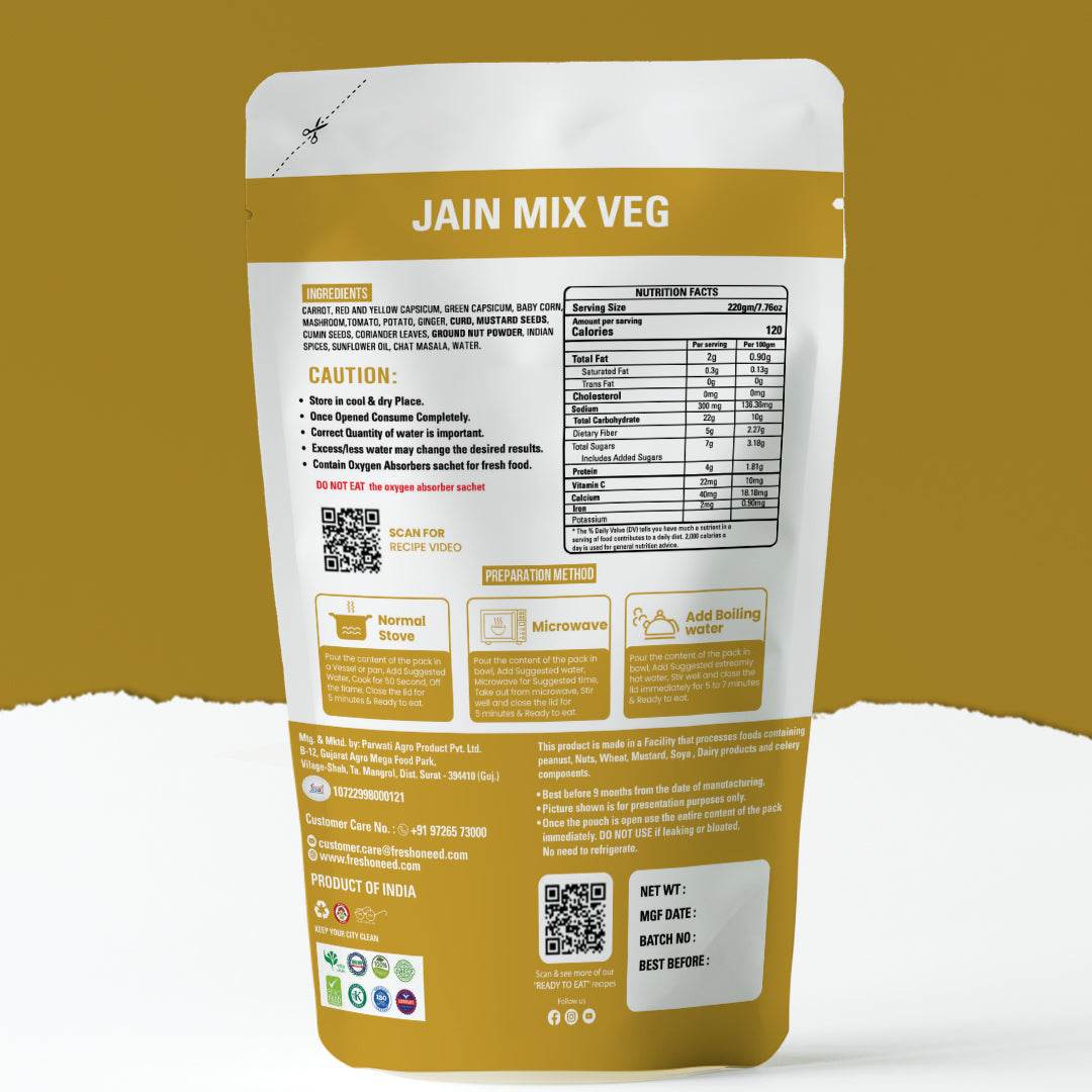 Jain Mix Veg - Freshoneed