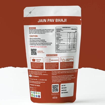 Jain Pav bhaji - Freshoneed