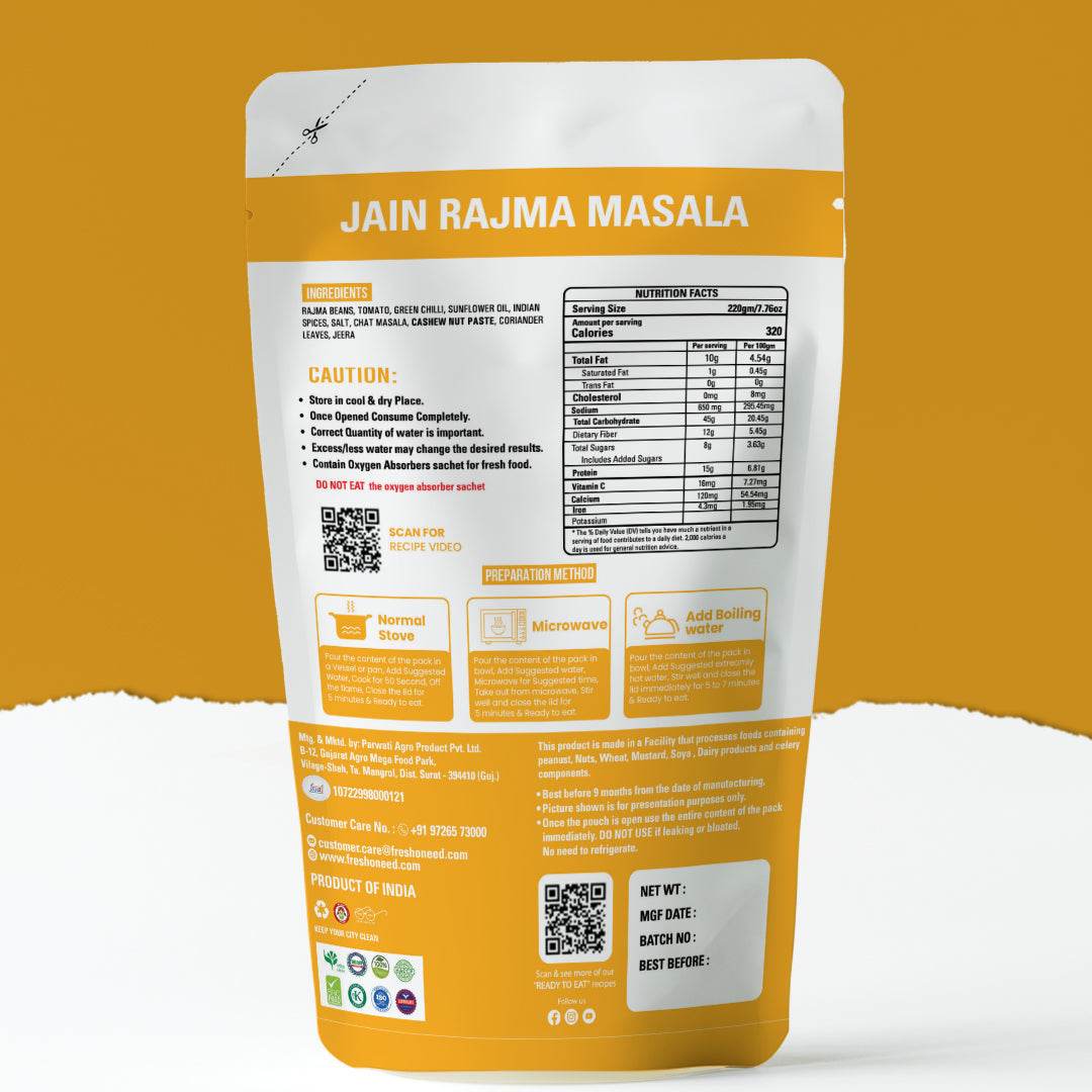 Jain Rajma Masala - Freshoneed