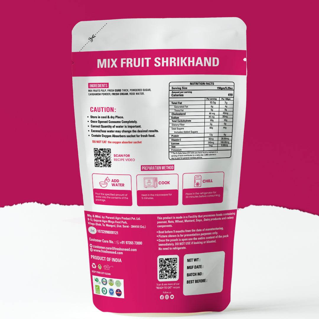 Mix Fruit Shrikhand - Freshoneed