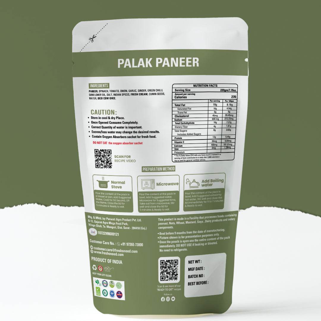 Palak Paneer - Freshoneed
