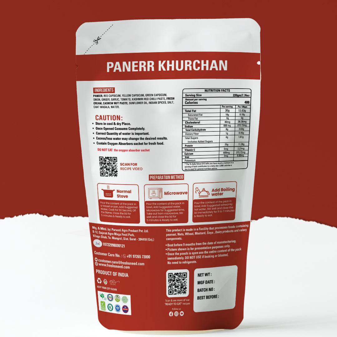 Paneer Khurchan - Freshoneed