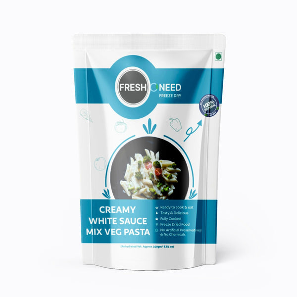 Creamy White Sauce Mix Veg Pasta