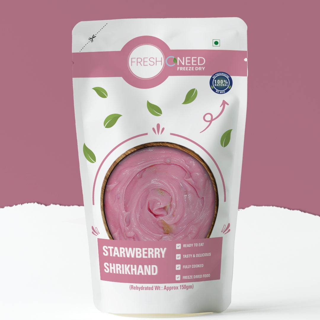 Strawberry Shrikhand - Freshoneed