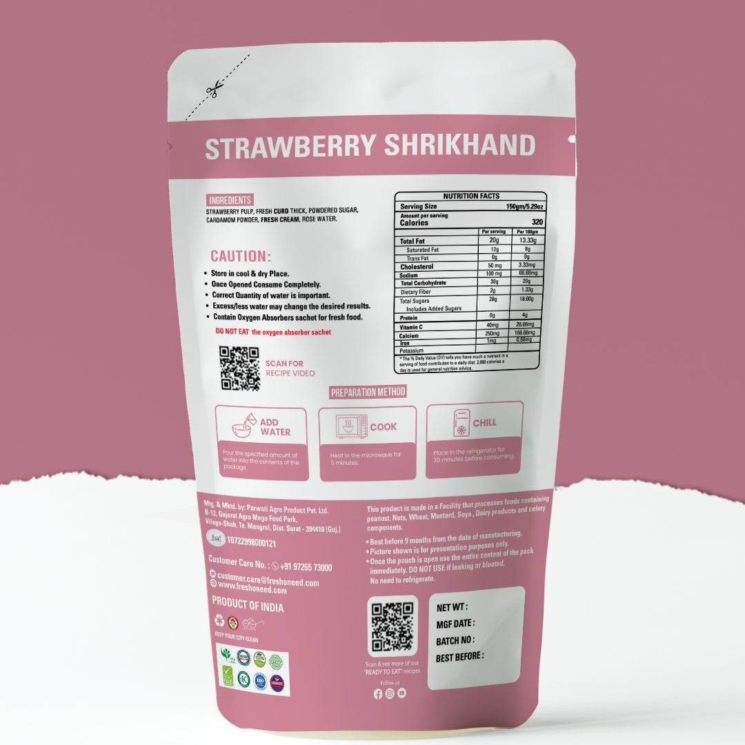 Strawberry Shrikhand - Freshoneed
